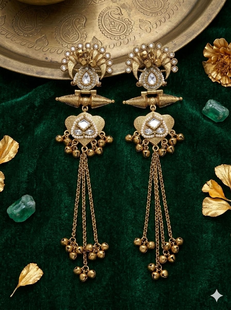 Rajwada Noor Chandbali Tassels