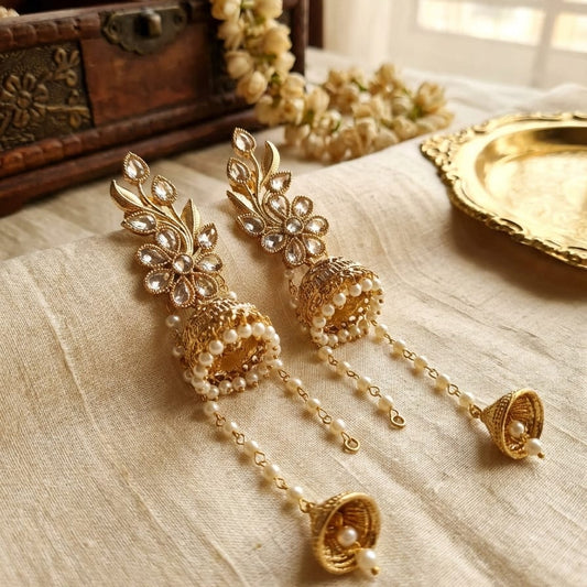 Suhana Pearl Jhumka Earrings