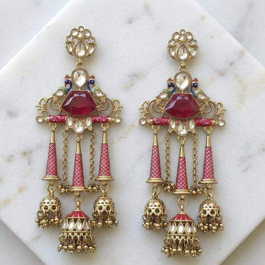 Rang Mahal Chandrika Jhumka Earrings