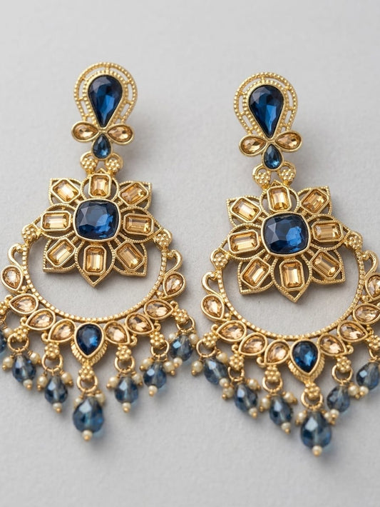 Neel Pushp Chandbali Earrings