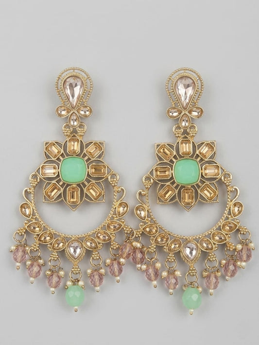 Pista Noor Chandbali Earrings