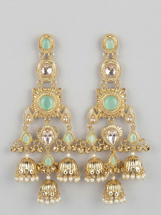 Mint Meher Jhumka Chandeliers
