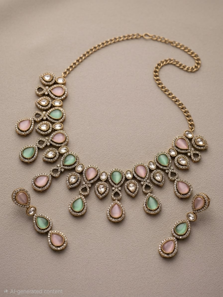 Meher Pastel Bloom Necklace Set
